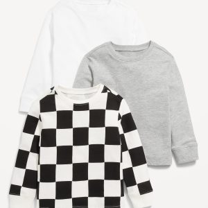 Long-Sleeve T-Shirt 3-Pack for Toddler Boys