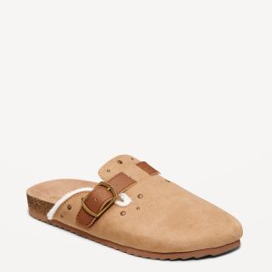 Studded Faux-Suede Clogs for Girls