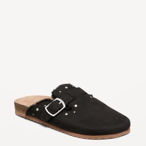 Studded Faux-Suede Clogs for Girls