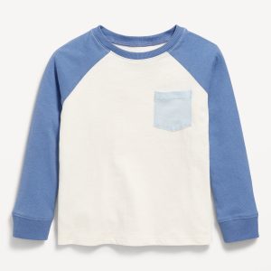 Long-Sleeve Pocket T-Shirt for Toddler Boys