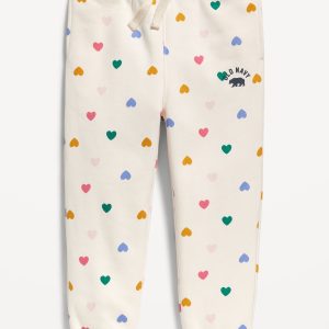 Functional Drawstring Logo Joggers for Toddler Girls