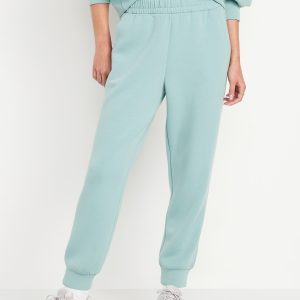 High-Waisted Bounce Fleece Jogger Sweatpants