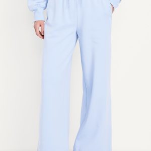 Extra High-Waisted Dynamic Fleece Wide-Leg Sweatpants
