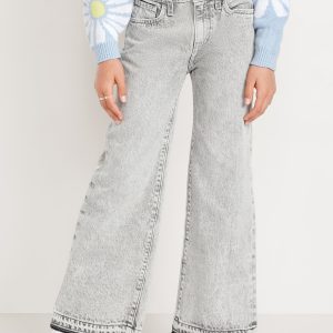 High-Waisted Baggy Wide-Leg Jeans for Girls