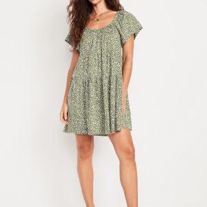 Mini Floral Swing Dress