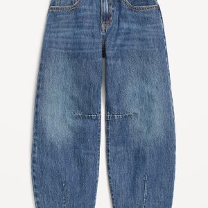Super Baggy Barrel-Leg Jeans for Girls