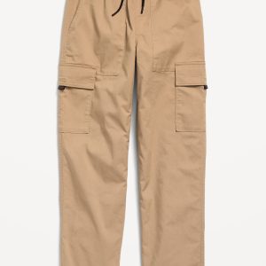 Loose Pull-On Cargo Tech Taper Pants for Boys