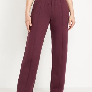 High-Waisted Bounce Fleece Trouser Sweatpants