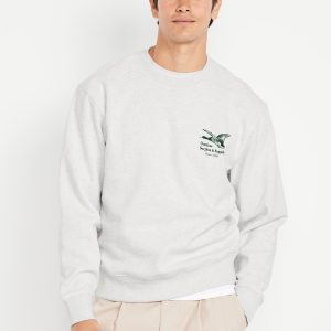 Loose Graphic Rotation Crew-Neck Sweatshirt