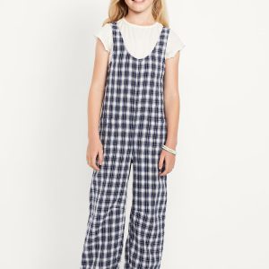 Short-Sleeve T-Shirt and Jumpsuit Set for Girls