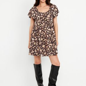 Mini Floral Swing Dress