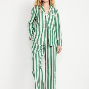 Poplin Pajama Pant Set