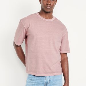 Garment-Dyed Cropped T-Shirt