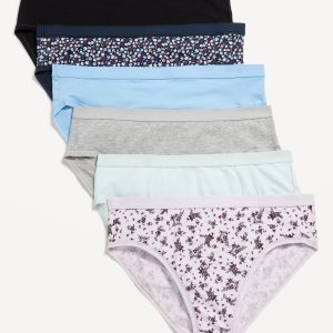 High-Waisted Everyday Cotton Underwear 6-Pack