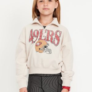 NFLâ„¢ San Francisco 49ersâ„¢ Oversized Quarter-Zip Sweatshirt for Girls