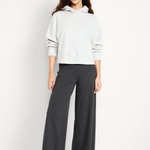 Mid-Rise Jersey Super Wide-Leg Leggings