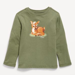 Long-Sleeve Graphic T-Shirt for Toddler Girls