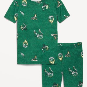 Printed Snug-Fit Pajama Set for Boys