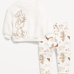 Disney© Crew-Neck Sweatshirt and Sweatpants Set for Baby