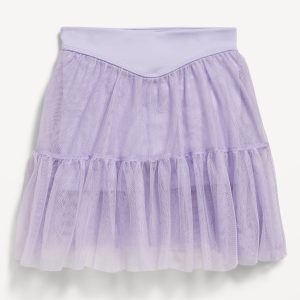 High-Waisted Tutu Performance Skort for Toddler Girls