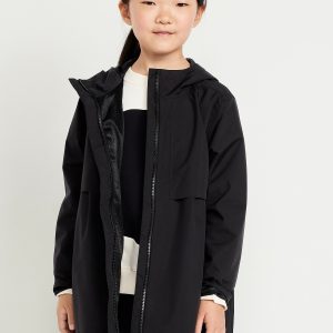 Water-Resistant Hooded Jacket for Girls