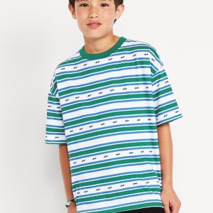 Printed Oversized Short-Sleeve T-Shirt for Boys