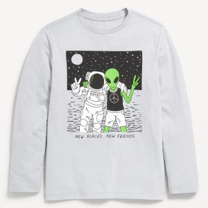 Long-Sleeve Graphic T-Shirt for Boys