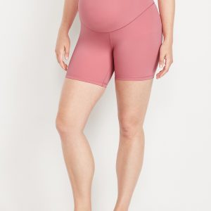 Maternity Full Panel StudioSmooth Biker Shorts -- 6-inch inseam