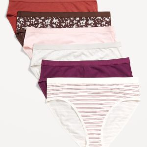 High-Waisted Everyday Cotton Underwear 6-Pack