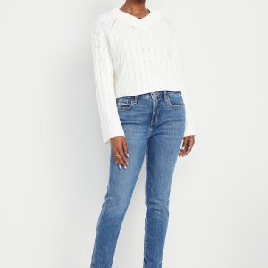 Curvy High-Waisted Vintage Slim Jeans