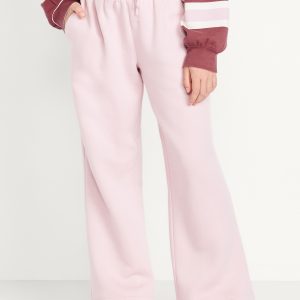 Favorite Fleece High-Waisted Wide-Leg Sweatpants for Girls