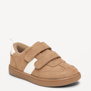 Double Secure-Strap Faux-Suede Sneakers for Toddler Boys