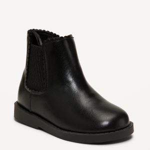 Faux-Leather Chelsea Boots for Toddler Girls