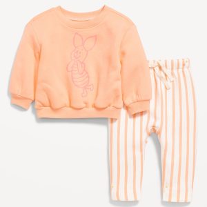 Disney© Crew-Neck Sweatshirt and Sweatpants Set for Baby