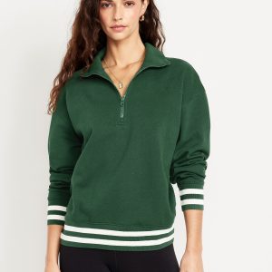 SoComfy Oversized Half-Zip Sweatshirt