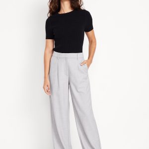 Extra High-Waisted Taylor Wide-Leg Trouser Pants