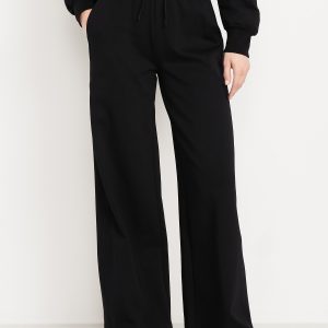 Extra High-Waisted Dynamic Fleece Wide-Leg Sweatpants