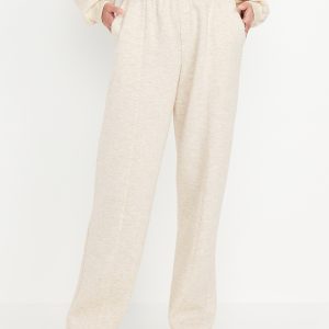 High-Waisted Bounce Fleece Trouser Sweatpants