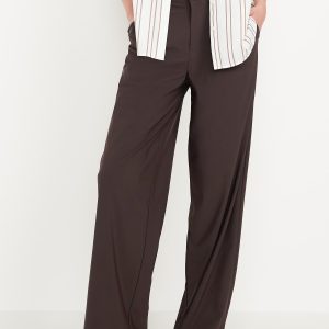 High-Waisted SleekTech Trouser Pants