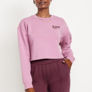 Dynamic Fleece Oversized Crop Sweatshirt