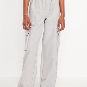 High-Waisted Cargo Wide-Leg Performance Pants for Girls