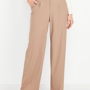 High-Waisted SleekTech Trouser Pants
