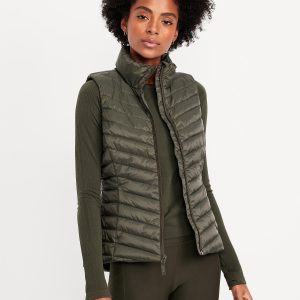 Water-Resistant Packable Puffer Vest
