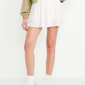 Extra High-Waisted Micro-Pleated Performance Skort