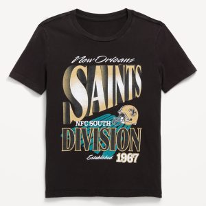 NFL⢠New Orleans Saints⢠Gender-Neutral Graphic T-Shirt for Kids