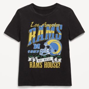 NFL⢠Los Angeles Rams⢠Gender-Neutral Graphic T-Shirt for Kids