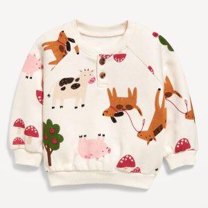 Printed Crew-Neck Sweatshirt for Baby