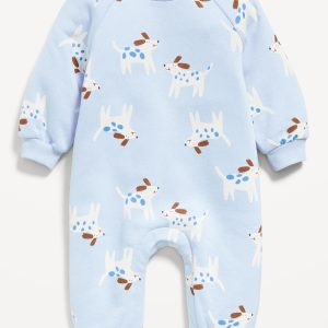 Long-Sleeve Fleece One-Piece Jumpsuit for Baby