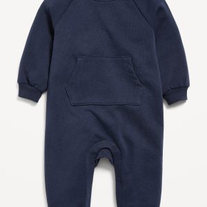 Long-Sleeve Fleece One-Piece Jumpsuit for Baby