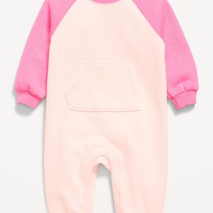 Long-Sleeve Fleece One-Piece Jumpsuit for Baby